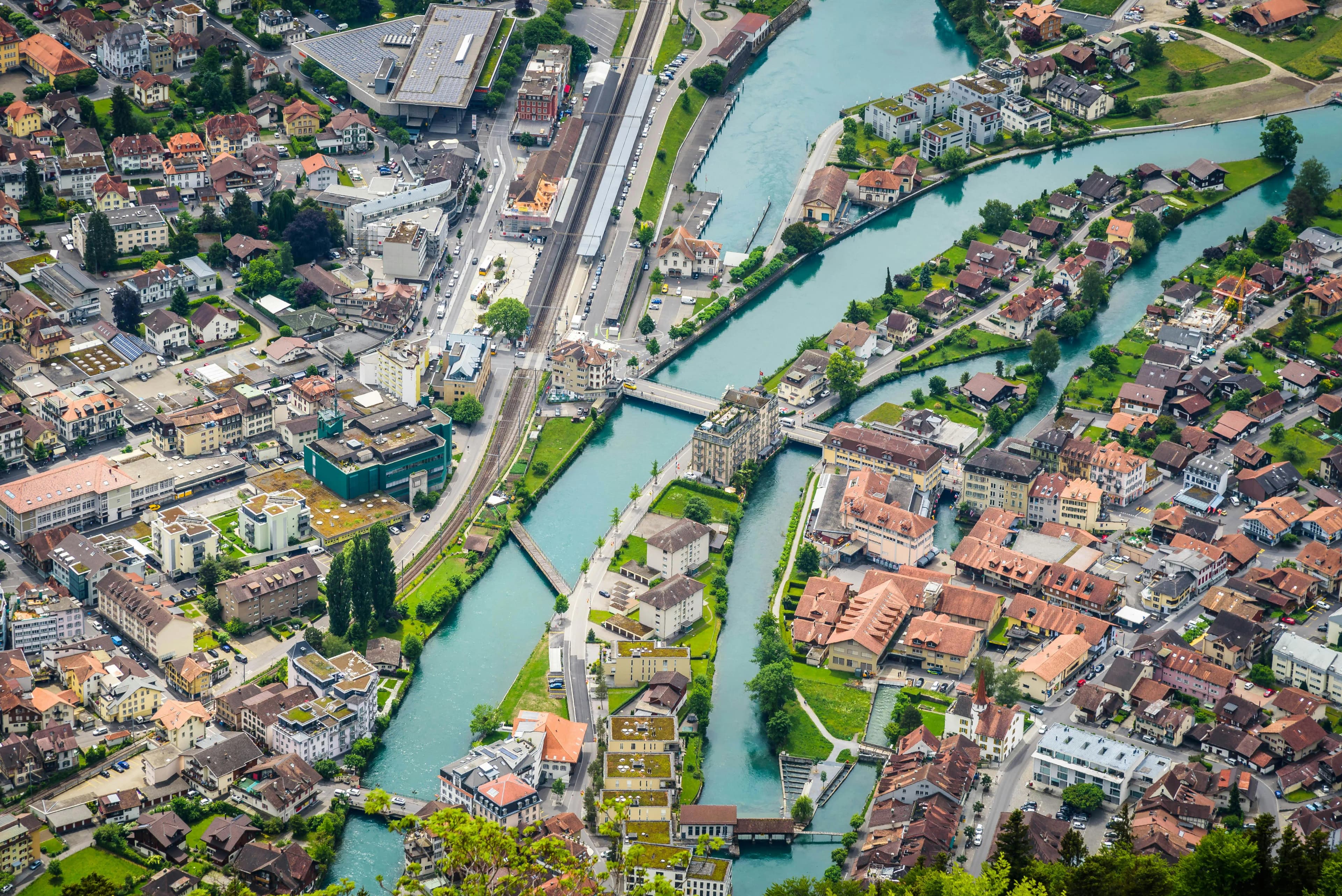 Interlaken and its Alpine surroundings