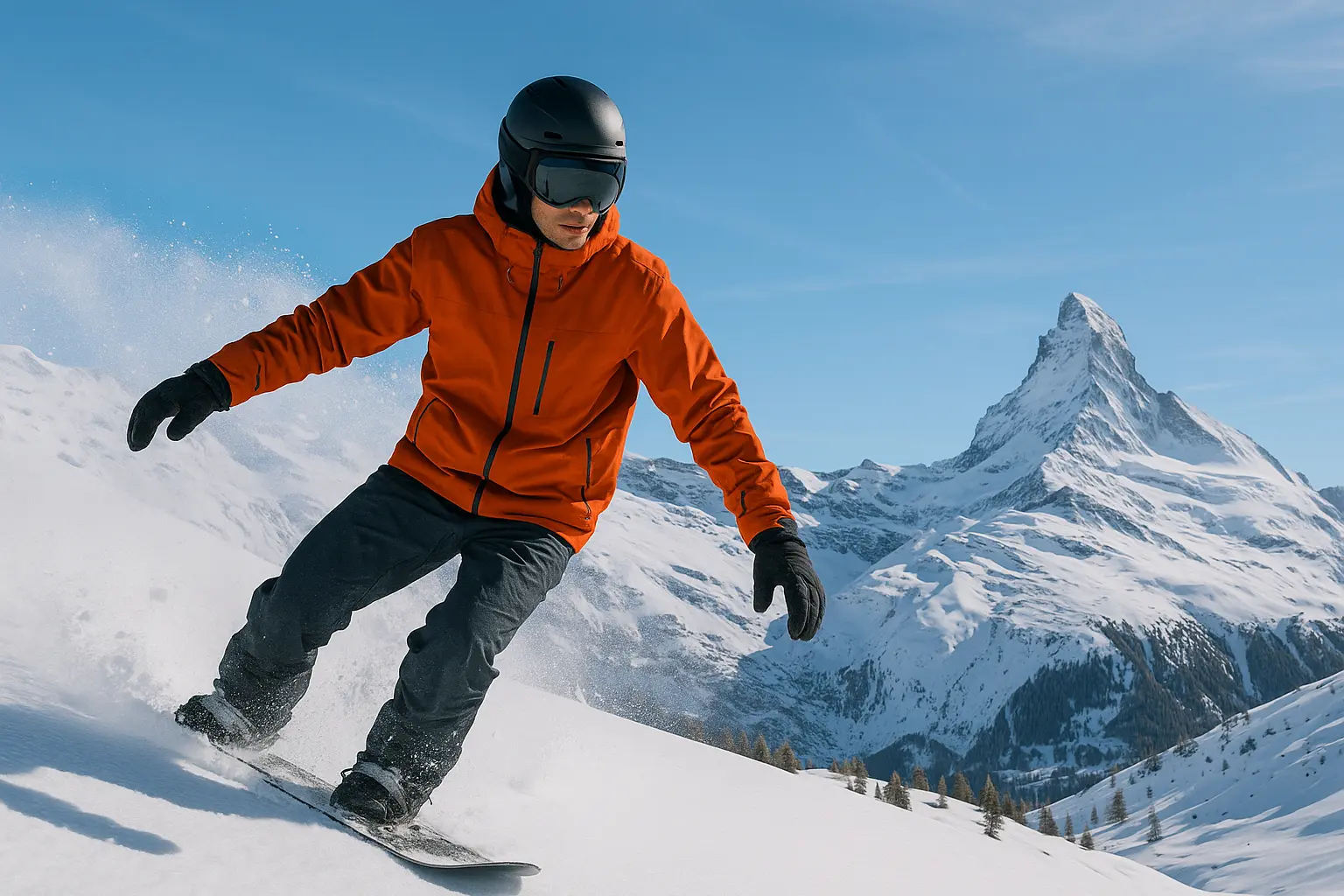 Alpine scenery for a private ski transfer